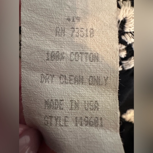 Ivy Jane Black and White Short Sleeve Wrap Dress Jacket Embroidered Sz L - Picture 7 of 7